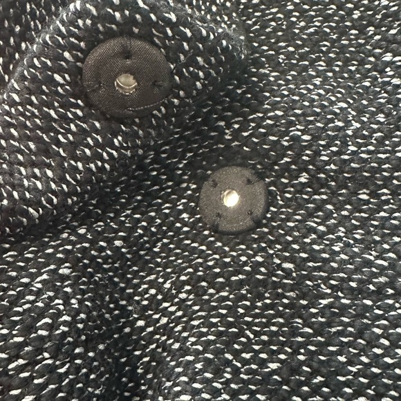 LOFT Black Blazer with Wide Lapel and Asymmetrical Closure - Picture 6 of 14